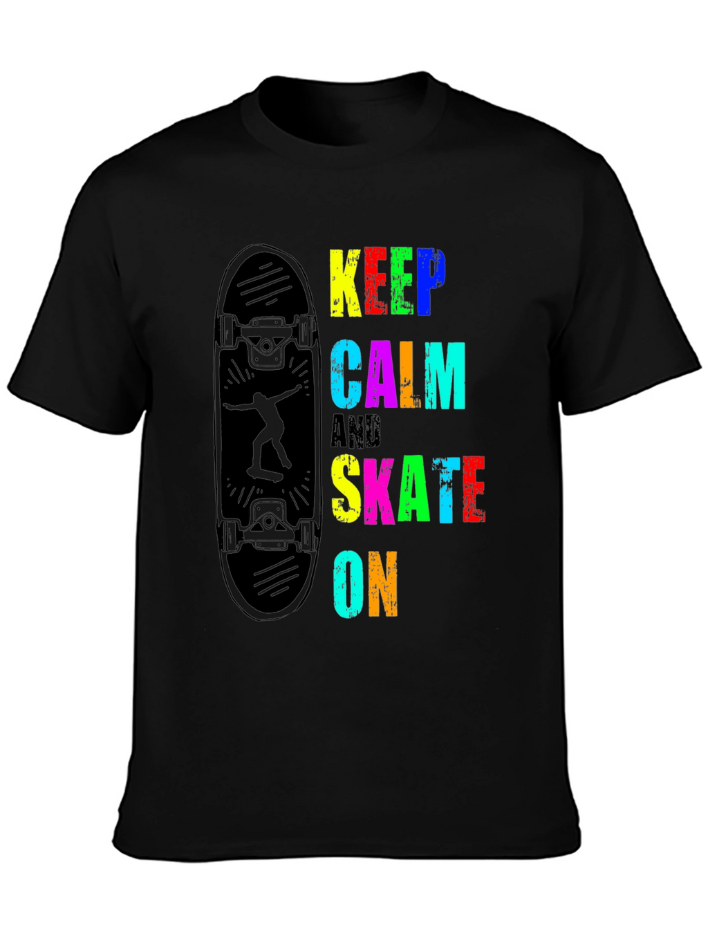 Keep Calm & Skate On Graphic T-Shirt