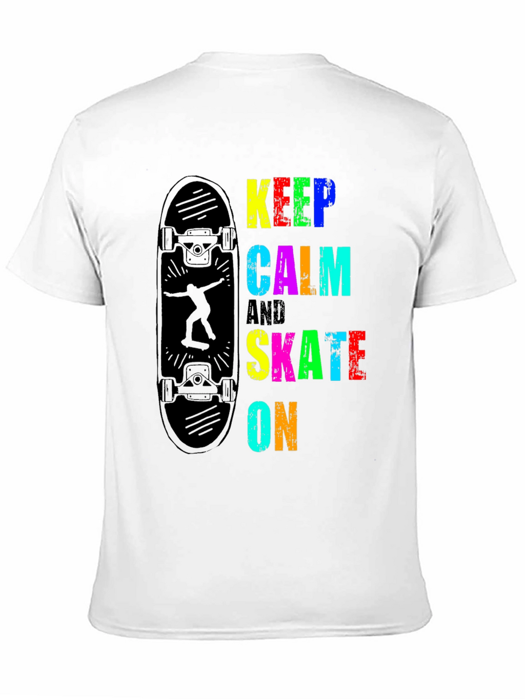Keep Calm & Skate On Graphic T-Shirt