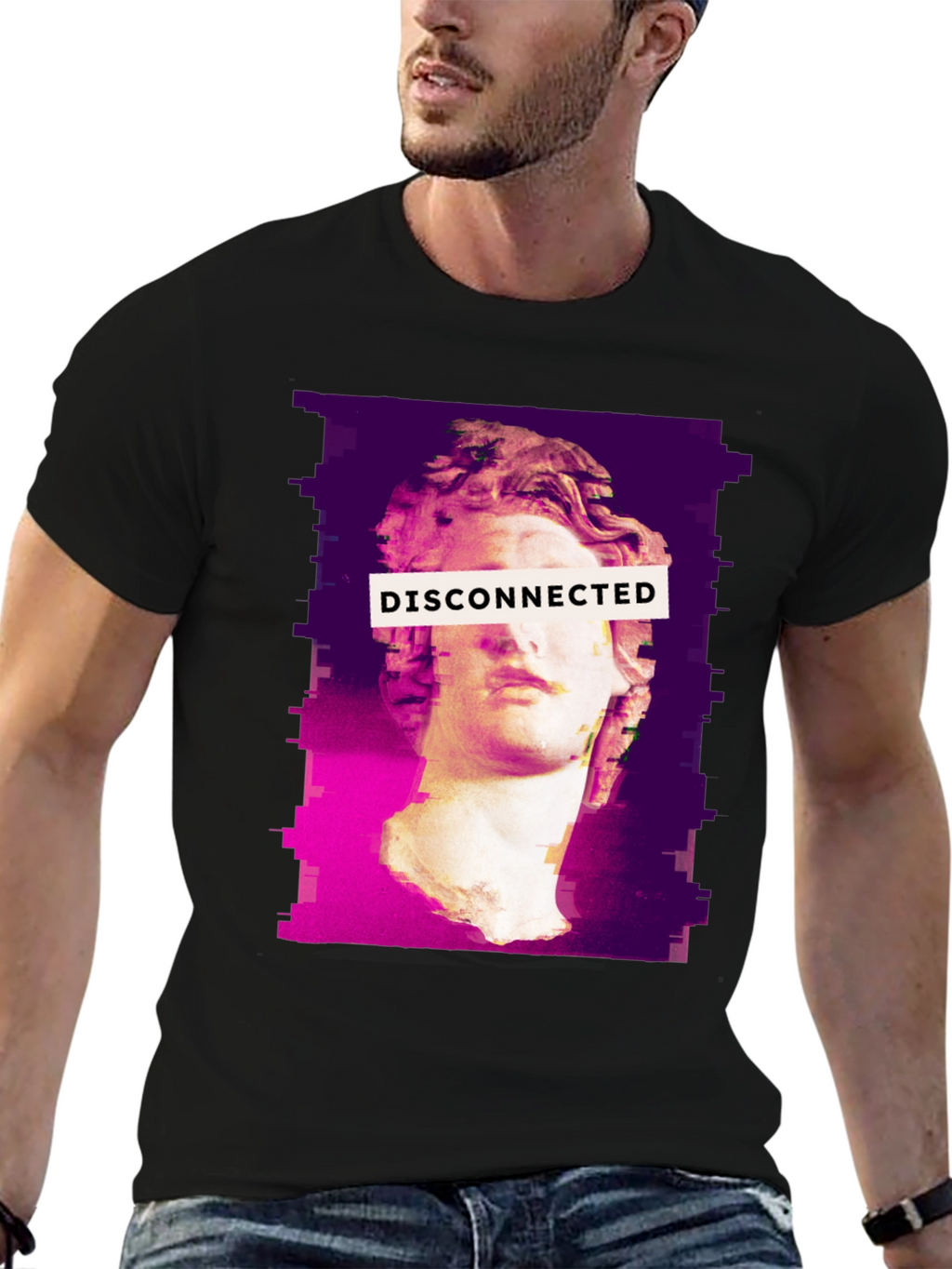 Disconnected Statue Graphic T-Shirt