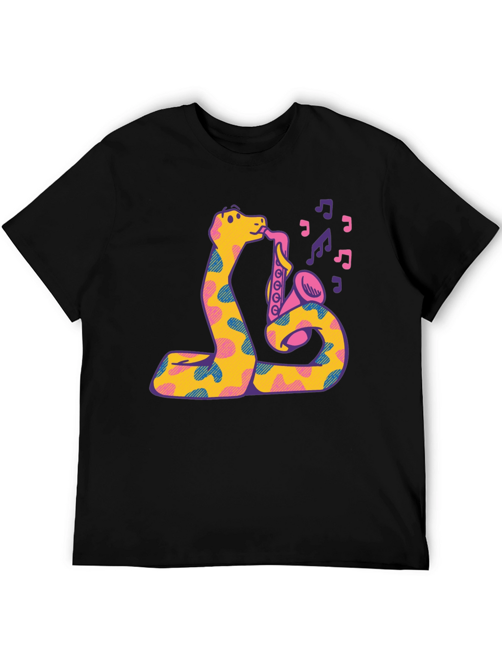 Snake Saxophone Graphic T-Shirt - Music Lover Tee