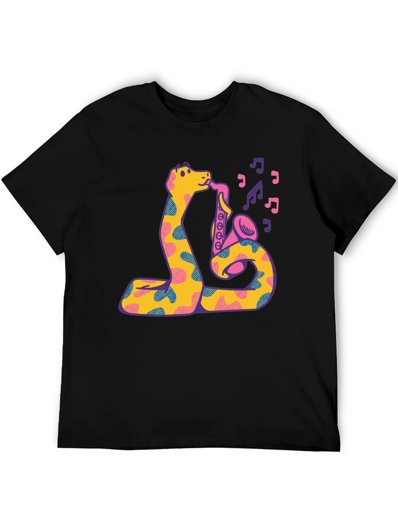 Snake Saxophone Graphic T-Shirt - Music Lover Tee