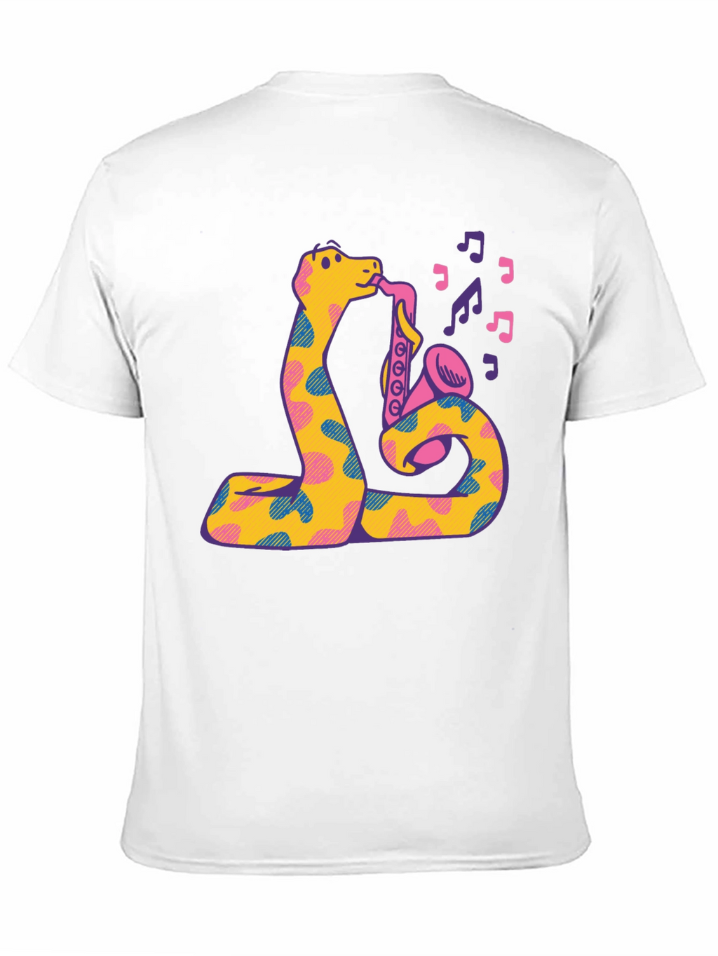 Snake Saxophone Graphic T-Shirt - Music Lover Tee