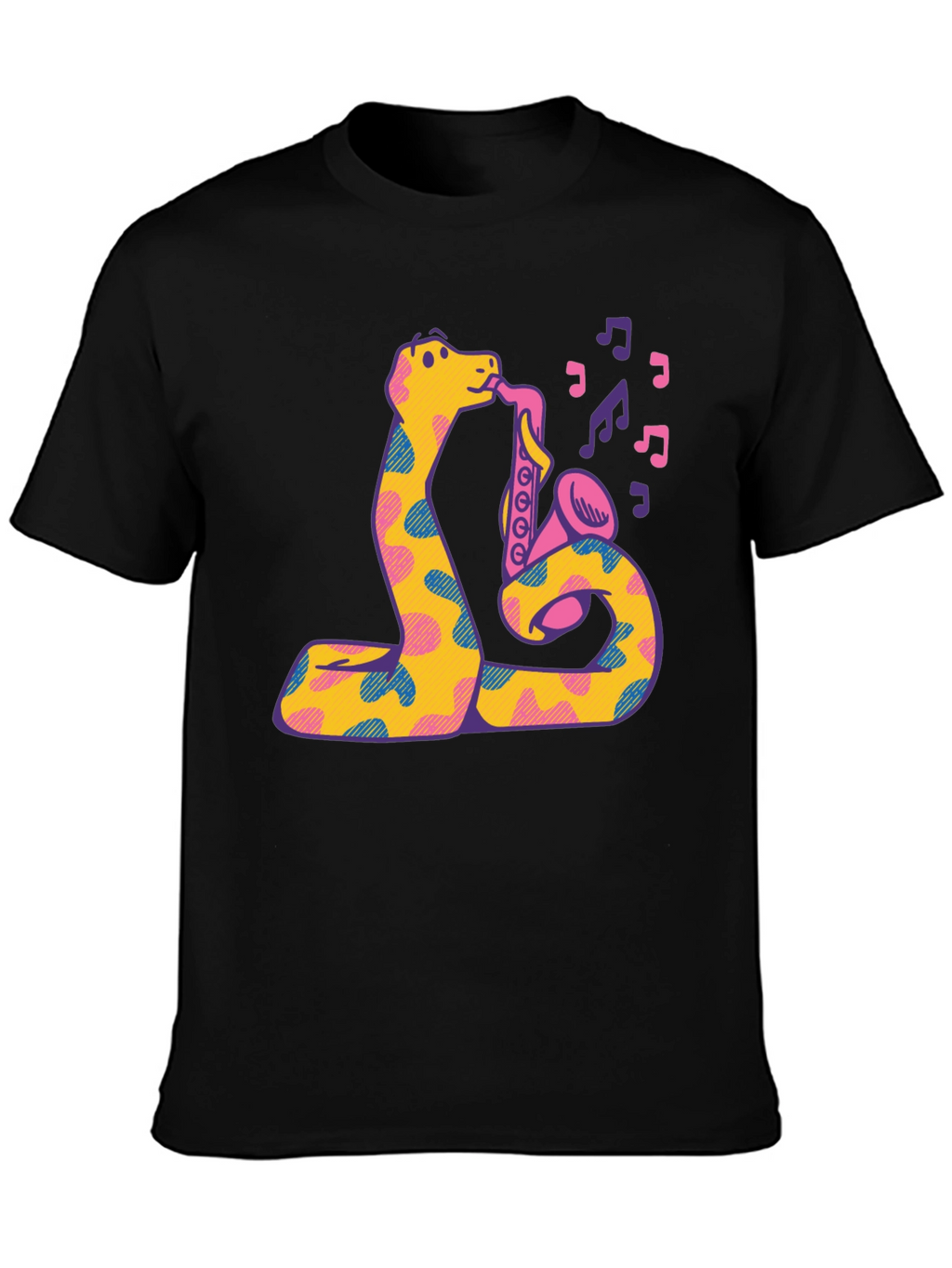 Snake Saxophone Graphic T-Shirt - Music Lover Tee