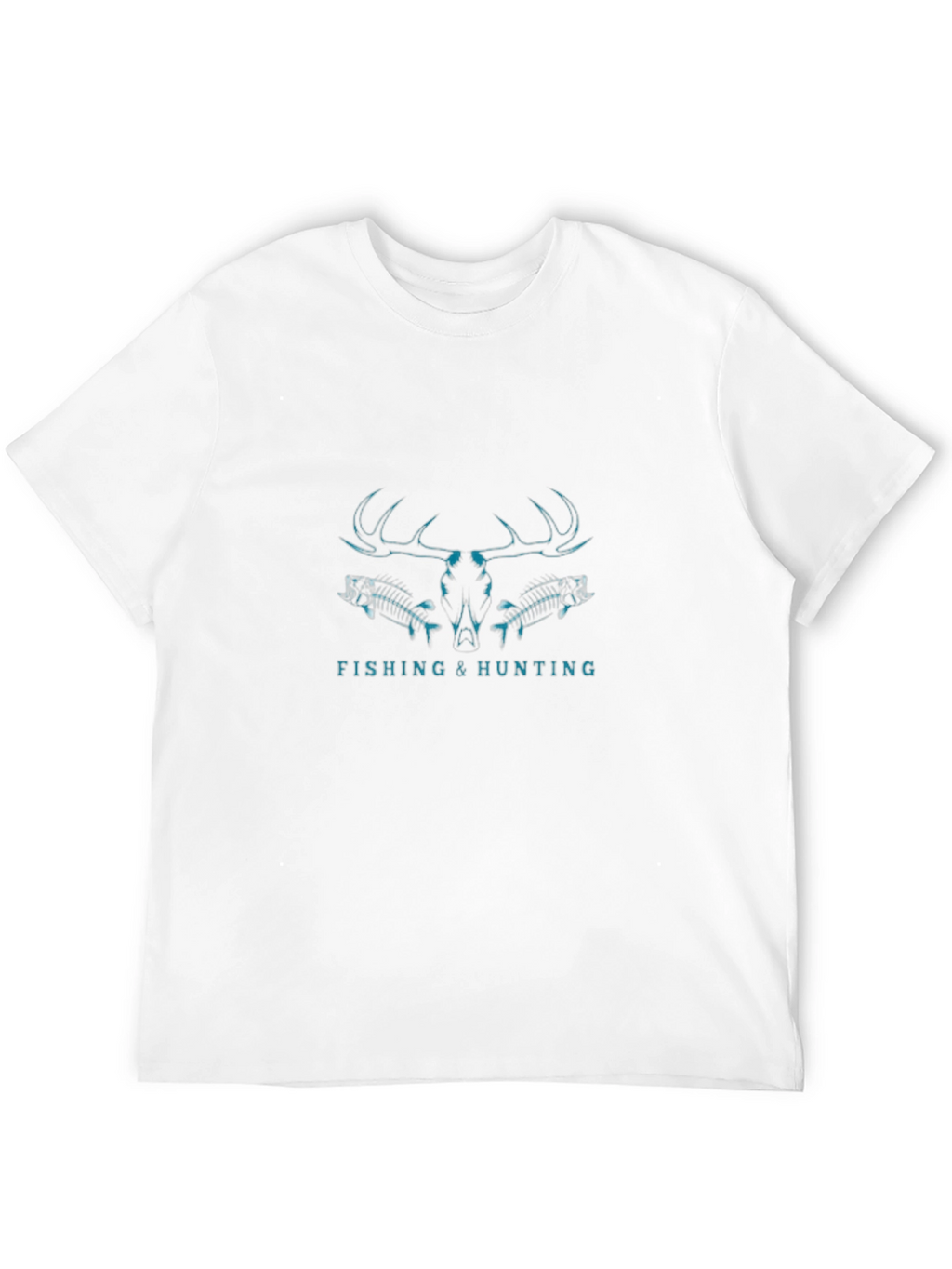 Fishing & Hunting Graphic T-Shirt - Black