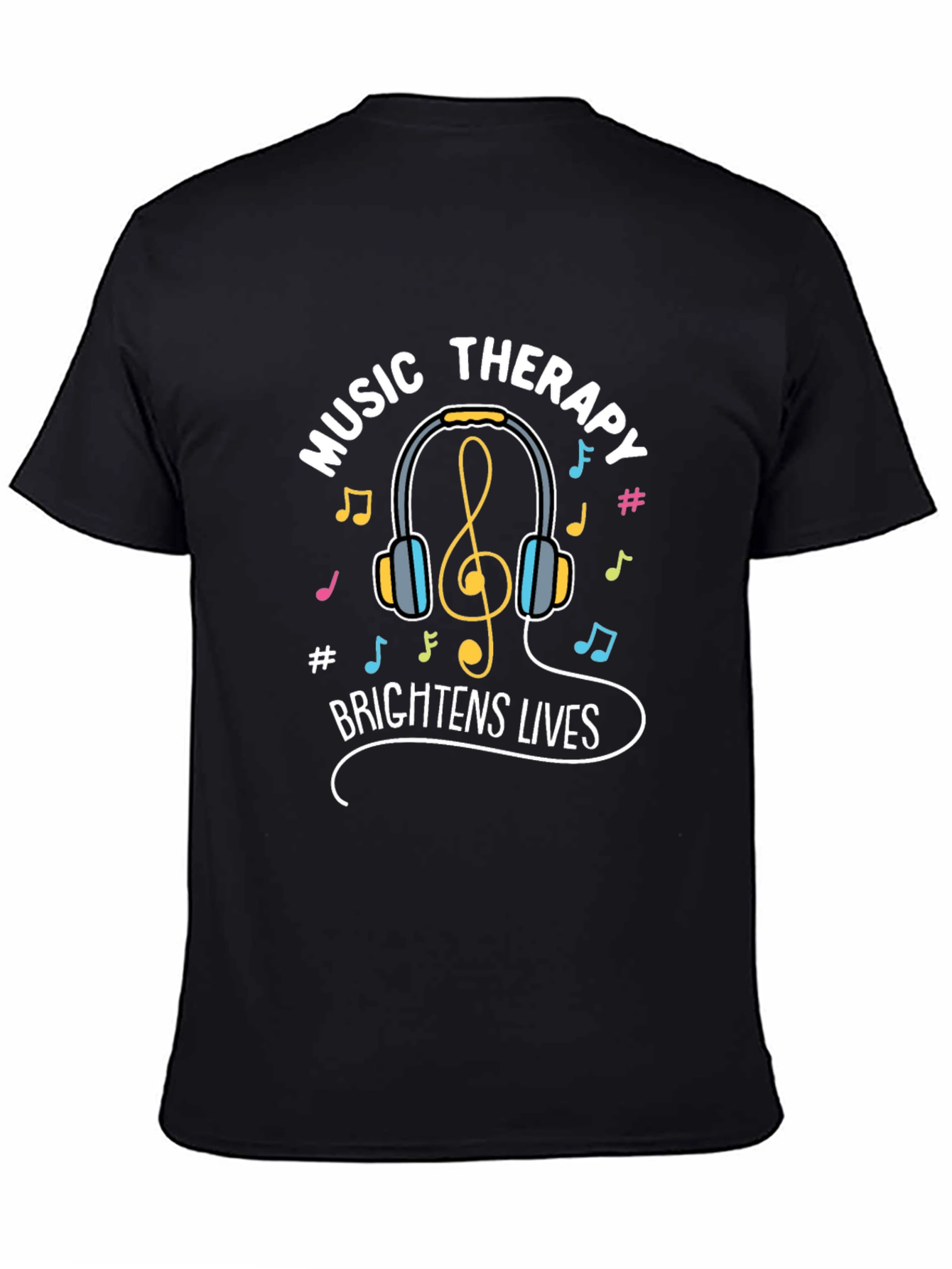 Music Therapy Brightens Lives Graphic Tee