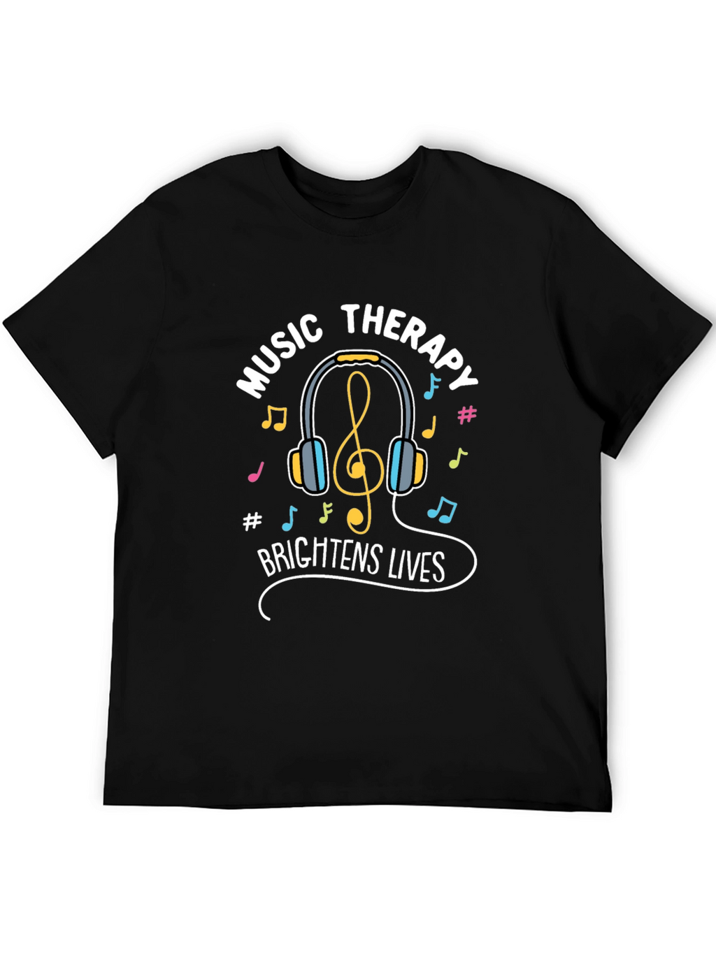 Music Therapy Brightens Lives Graphic Tee