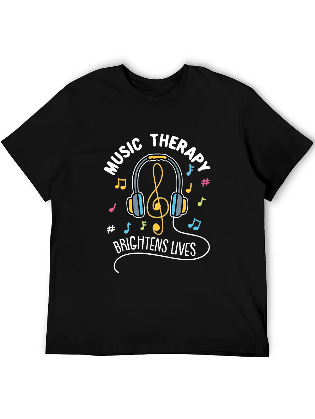 Music Therapy Brightens Lives Graphic Tee
