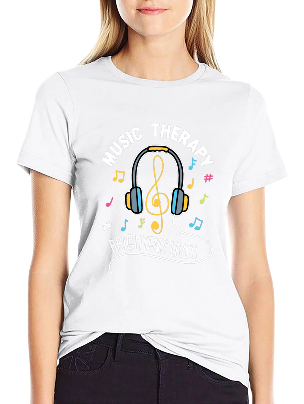 Music Therapy Brightens Lives Graphic Tee