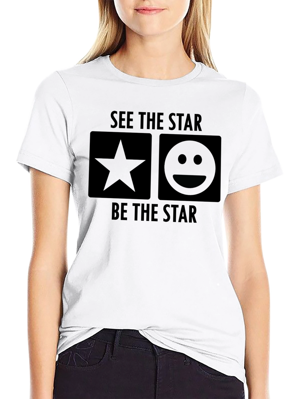 See the Star Be the Star Black T-Shirt