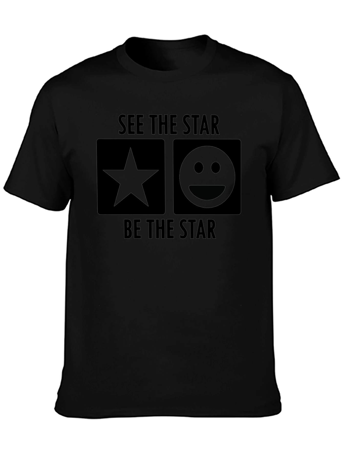 See the Star Be the Star Black T-Shirt