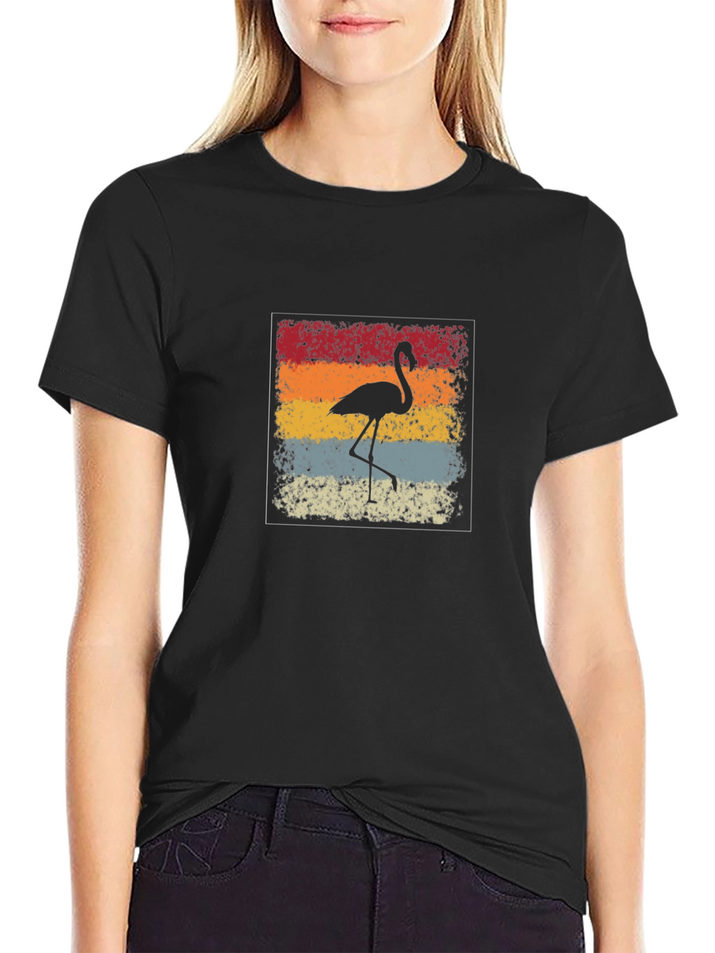 Retro Flamingo Graphic Tee - Stylish & Unique