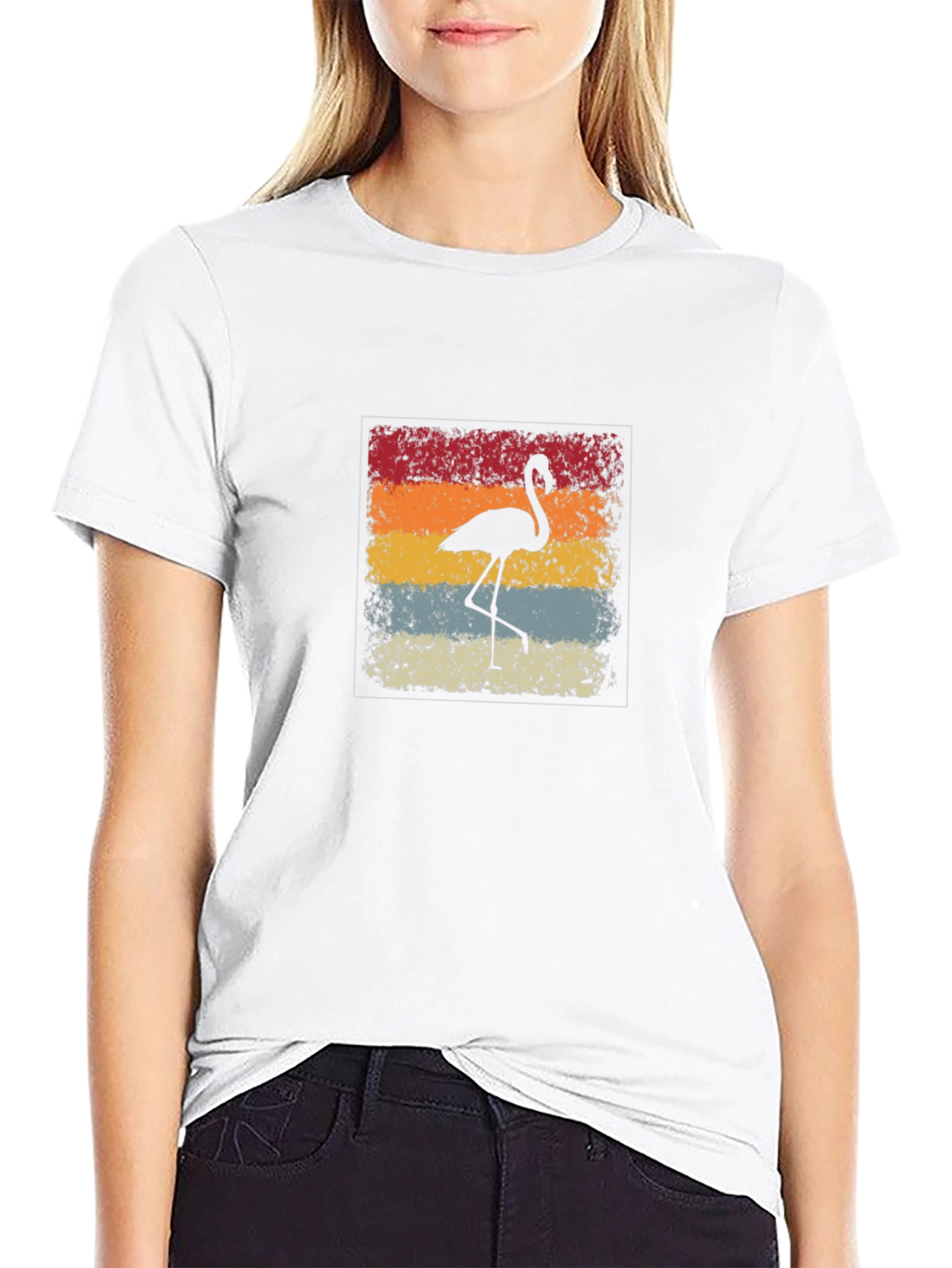 Retro Flamingo Graphic Tee - Stylish & Unique