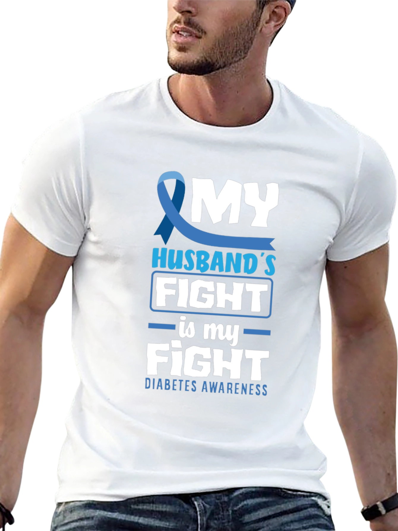 Diabetes Awareness T-Shirt - My Husbands Fight
