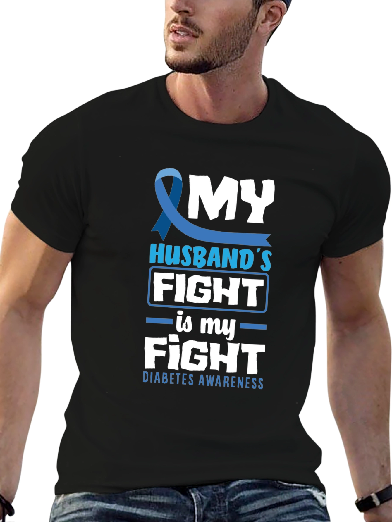 Diabetes Awareness T-Shirt - My Husbands Fight