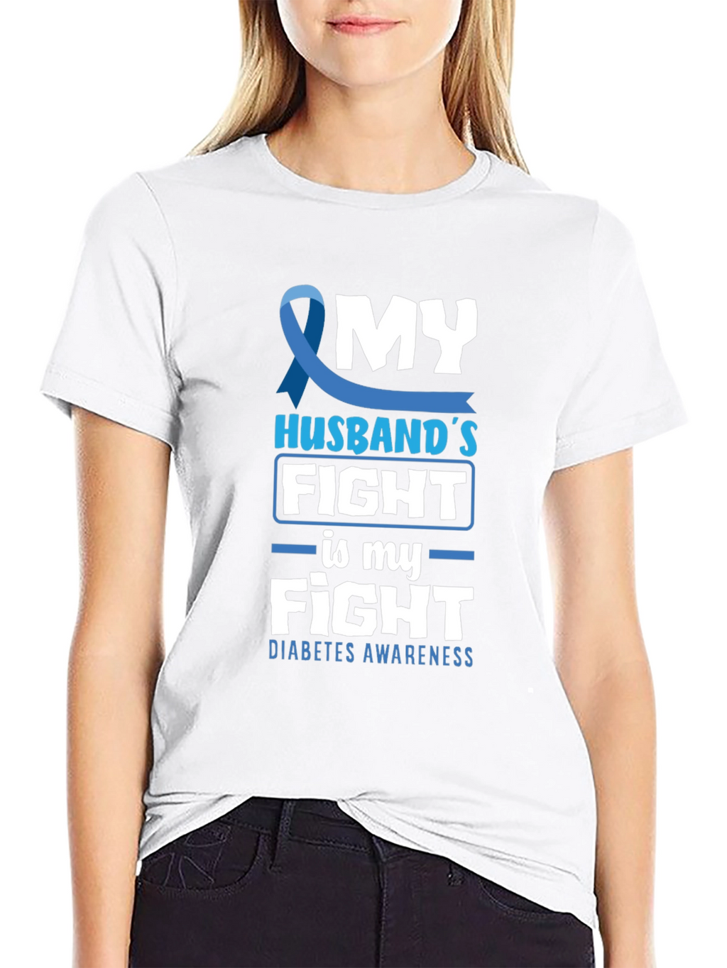 Diabetes Awareness T-Shirt - My Husbands Fight