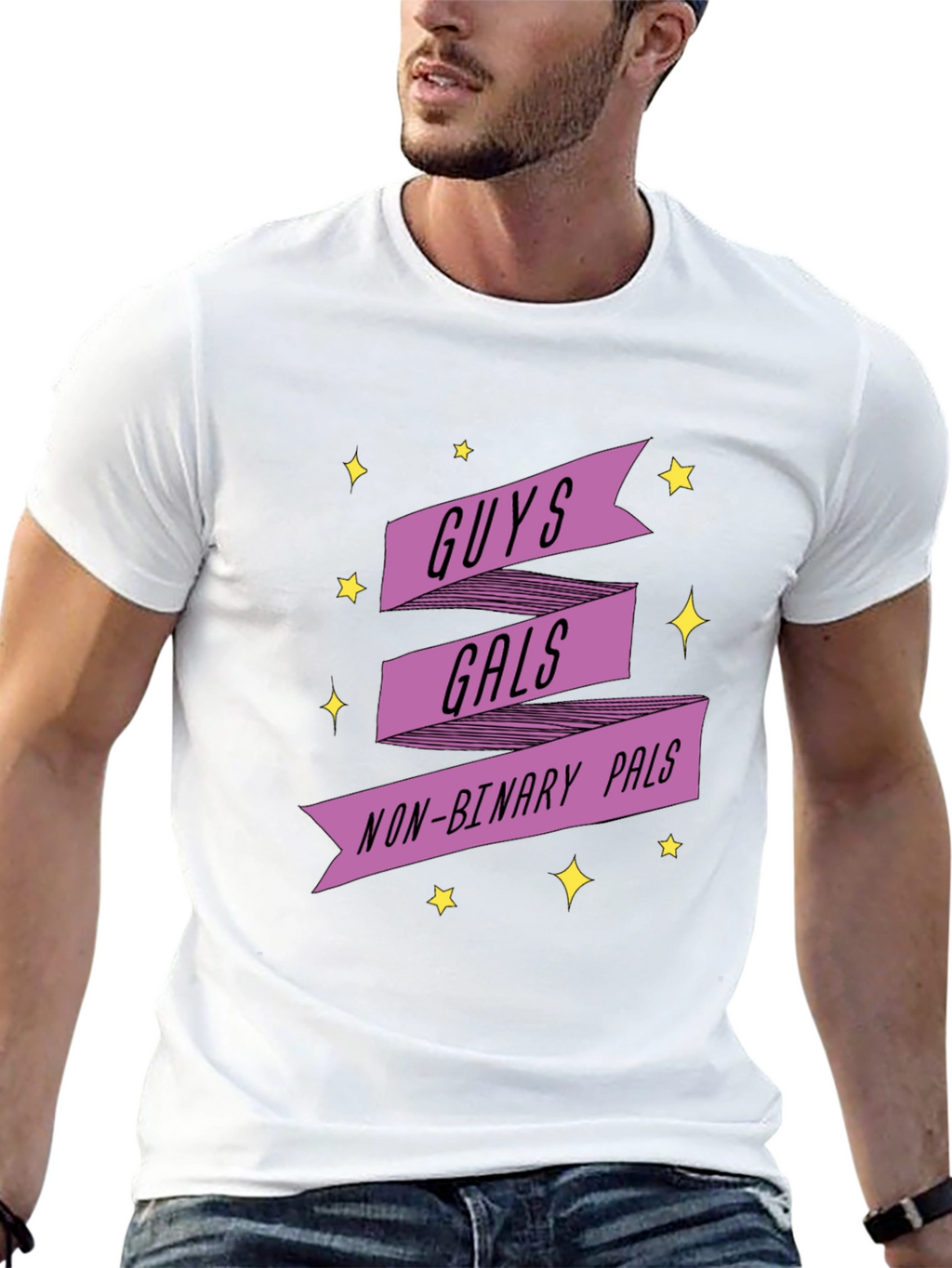 Guys Gals Non-Binary Pals Graphic Tee
