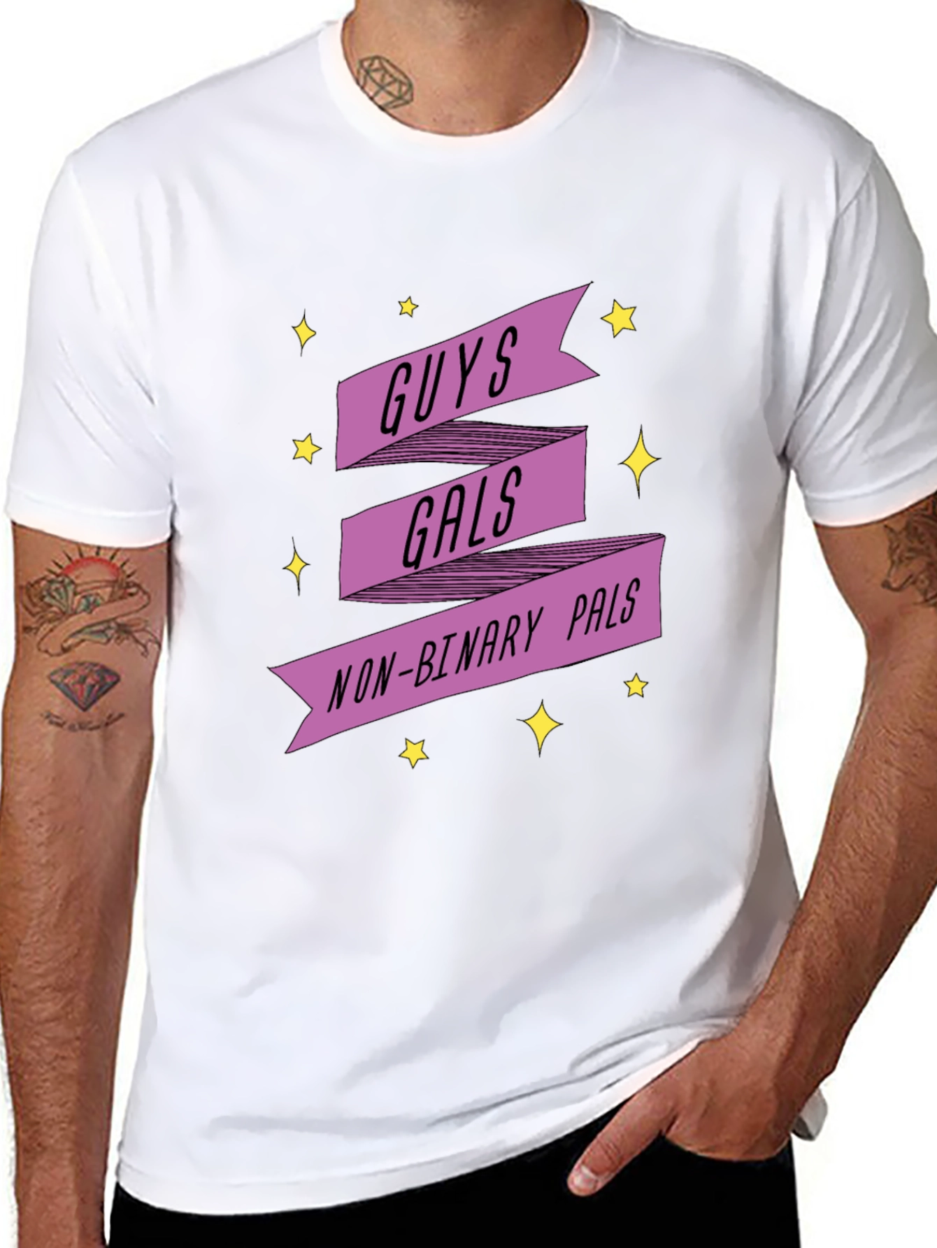 Guys Gals Non-Binary Pals Graphic Tee