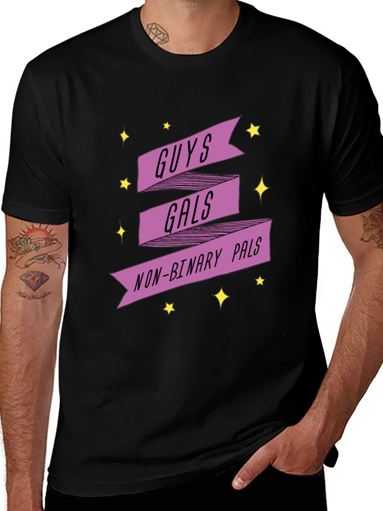Guys Gals Non-Binary Pals Graphic Tee