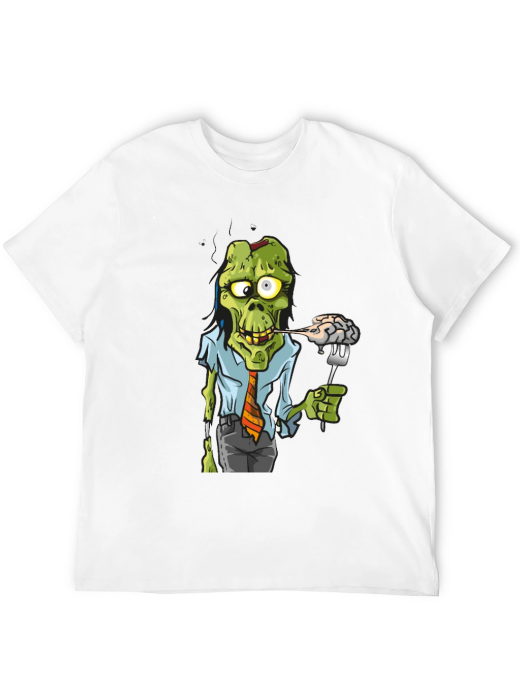 Zombie Business Brain Eater Black T-Shirt