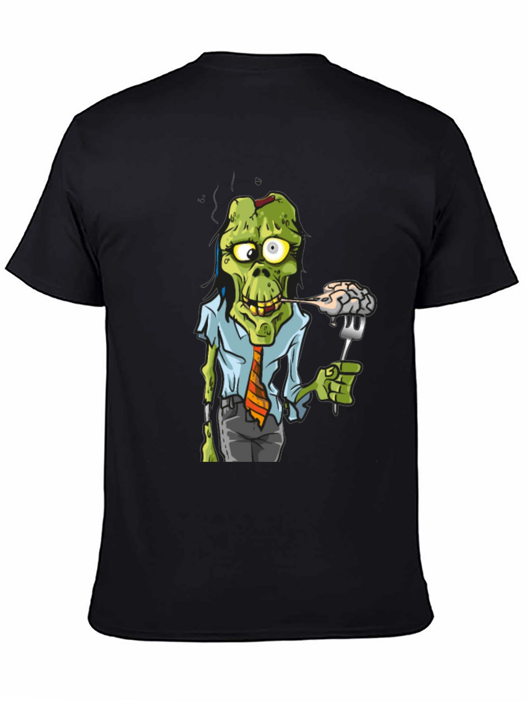 Zombie Business Brain Eater Black T-Shirt