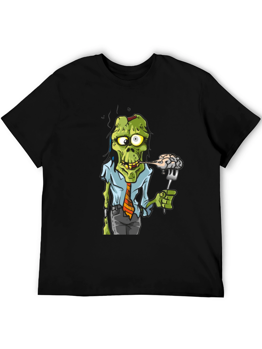 Zombie Business Brain Eater Black T-Shirt