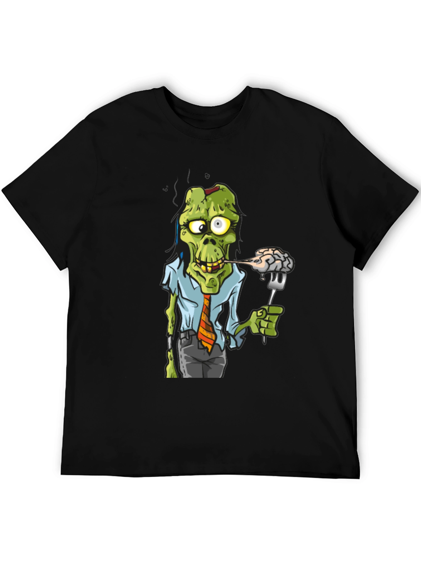 Zombie Business Brain Eater Black T-Shirt