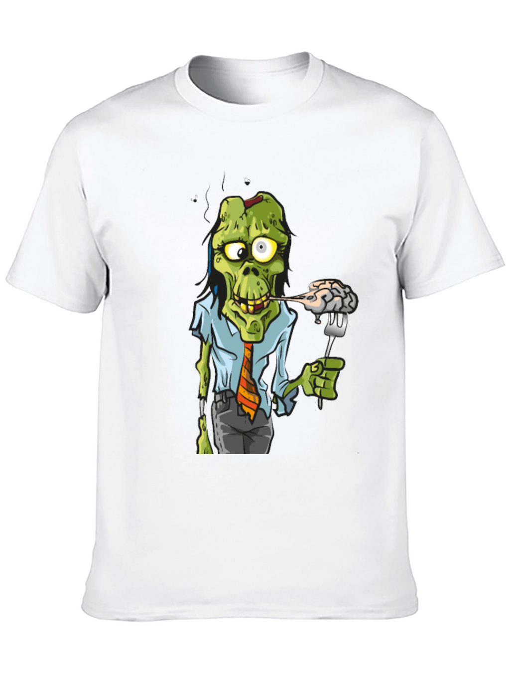 Zombie Business Brain Eater Black T-Shirt
