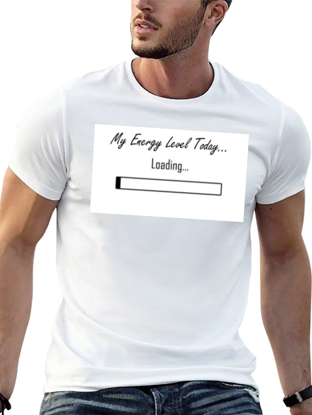 My Energy Level Today Loading Funny T-Shirt