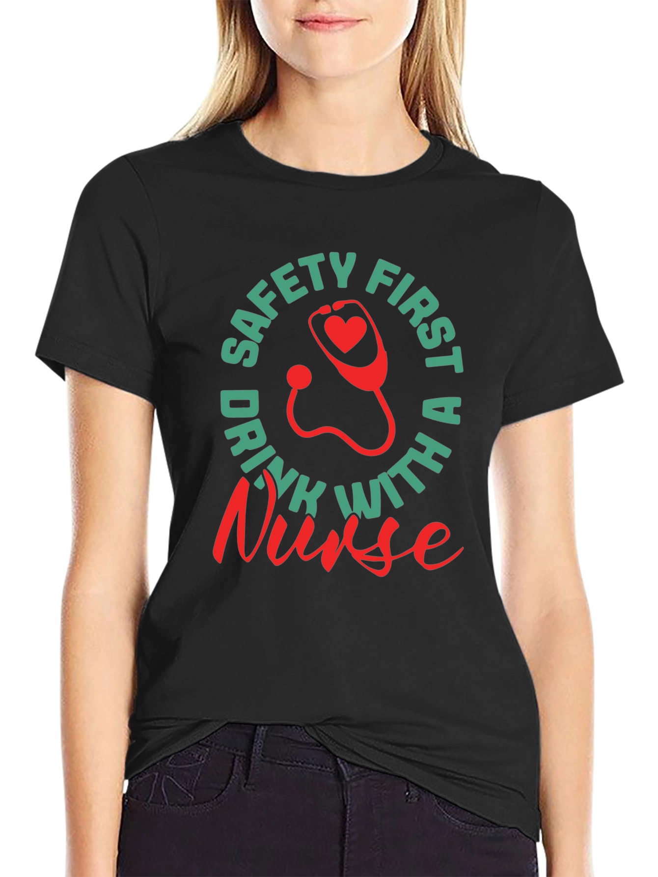 Nurse Safety First Graphic Tee