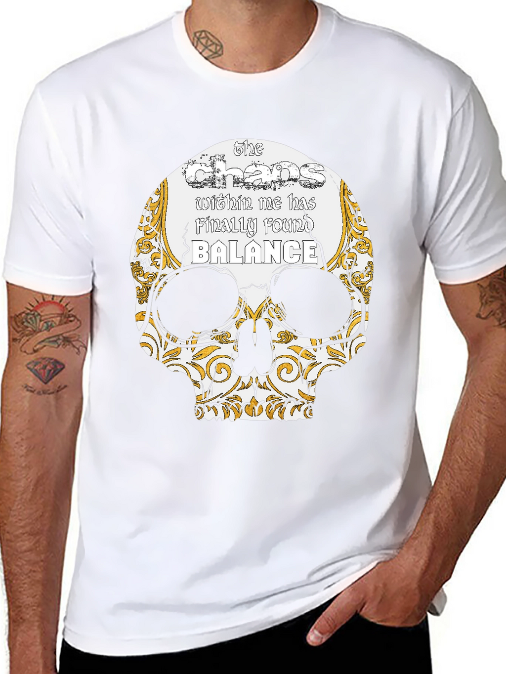 Skull Balance Graphic Tee - The Chaos Within