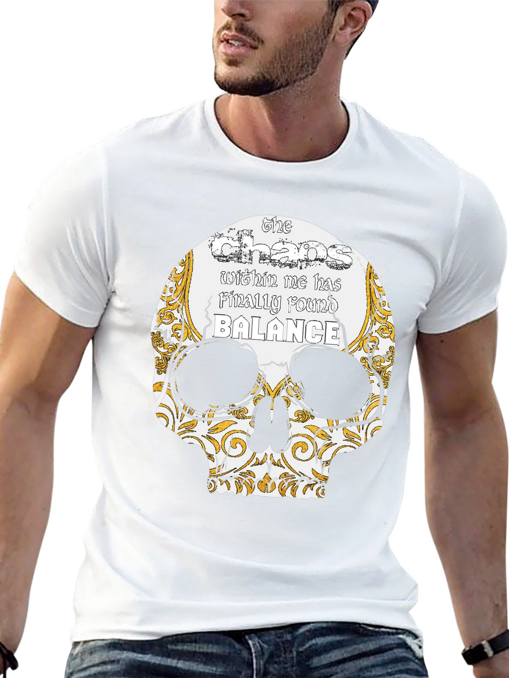 Skull Balance Graphic Tee - The Chaos Within