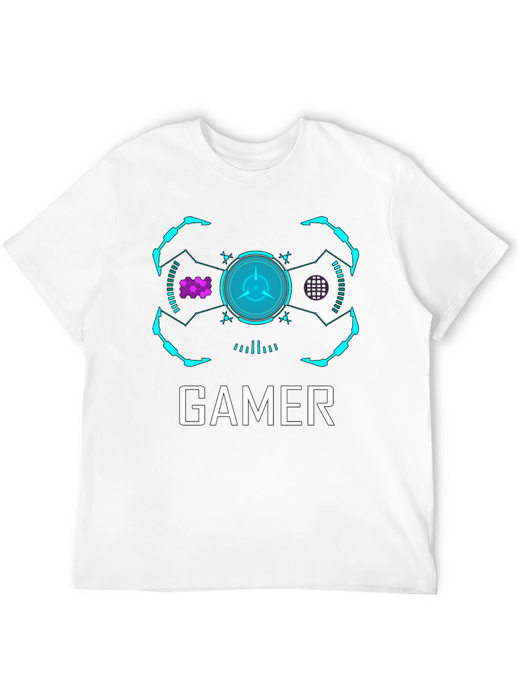 Gamer Graphic T-Shirt - Modern Black Tee