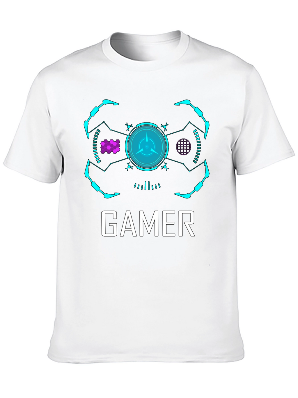 Gamer Graphic T-Shirt - Modern Black Tee