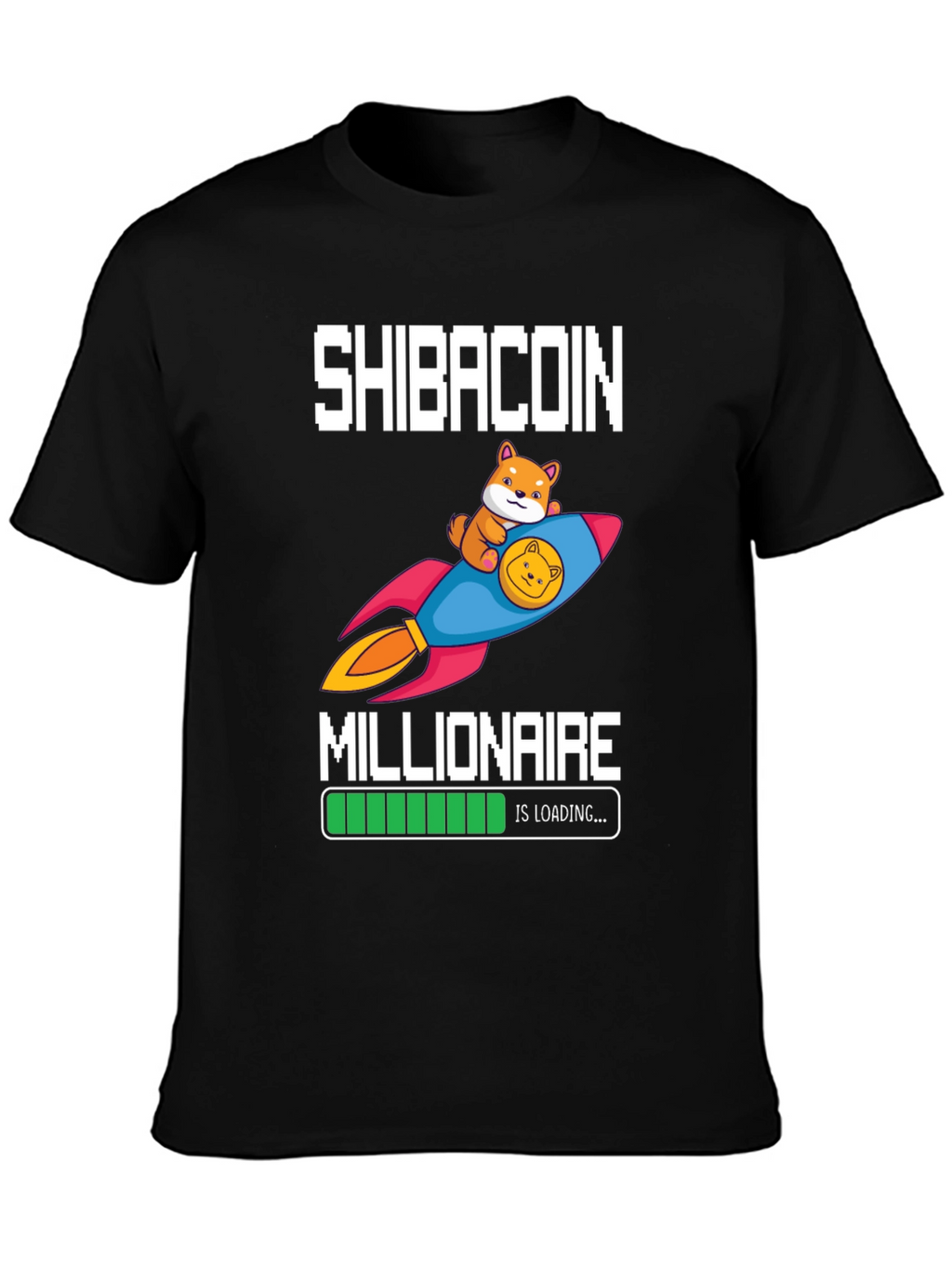 Shibacoin Millionaire Loading T-Shirt Crypto HODL