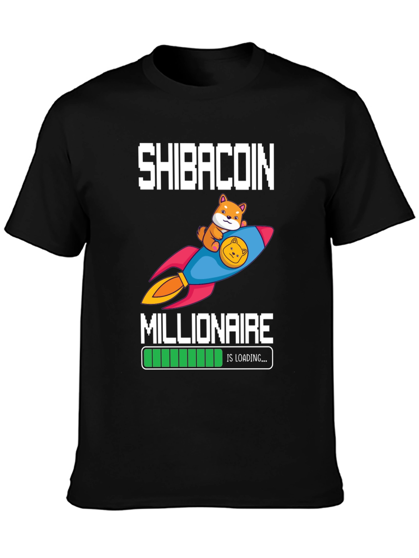 Shibacoin Millionaire Loading T-Shirt Crypto HODL