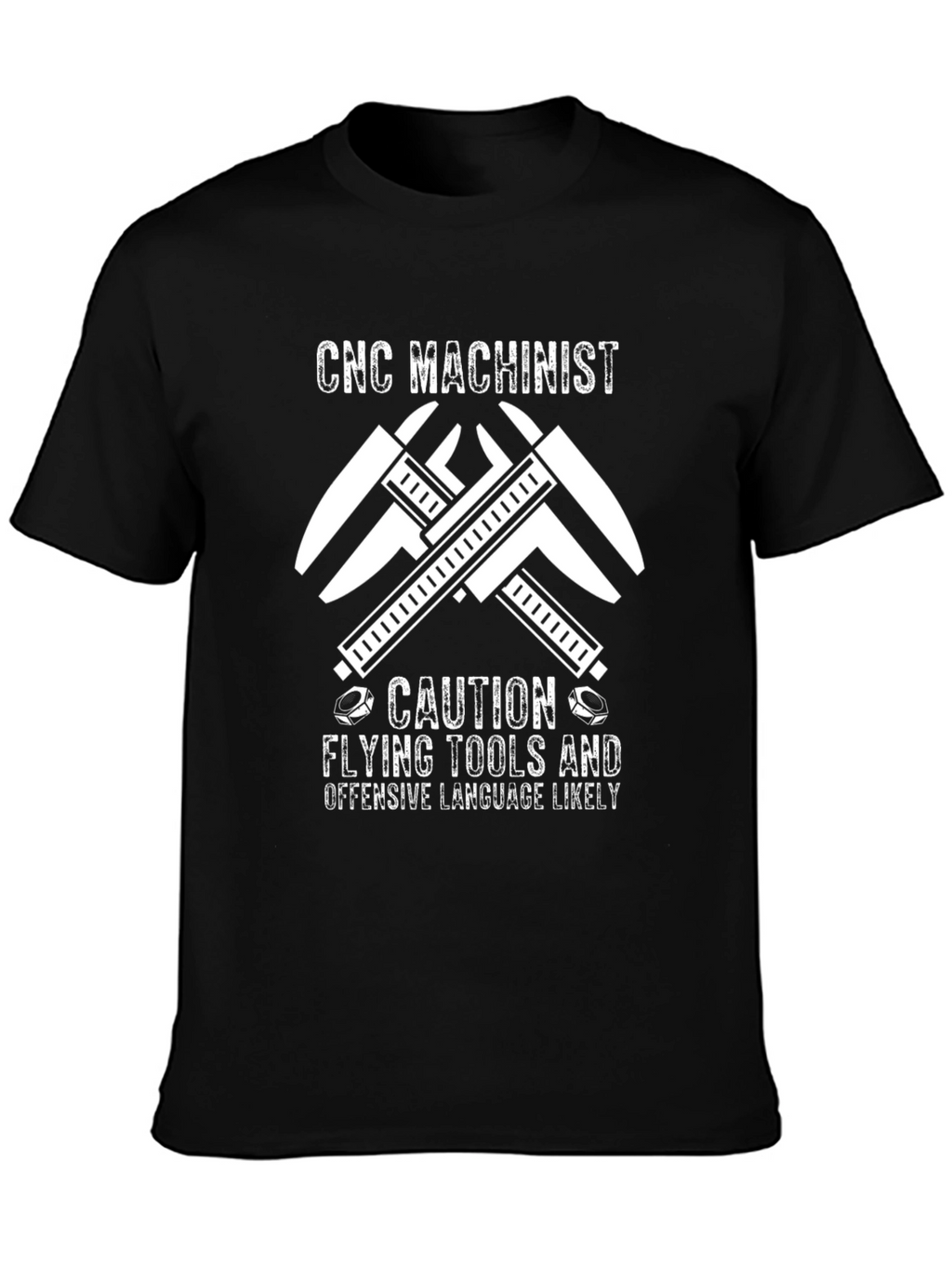 CNC Machinist Caution T-Shirt