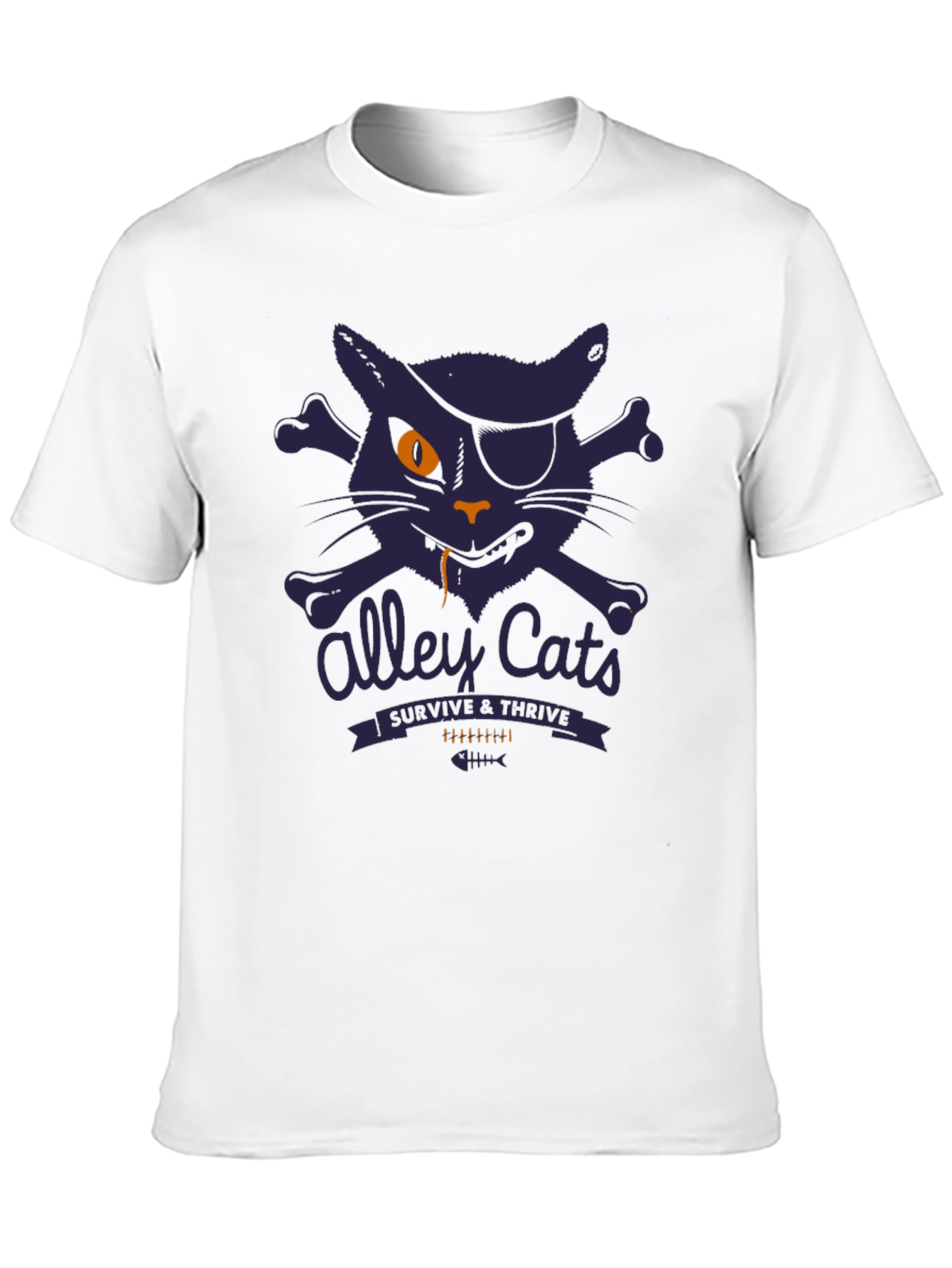 Alley Cats Survive & Thrive T-Shirt - Pirate Cat