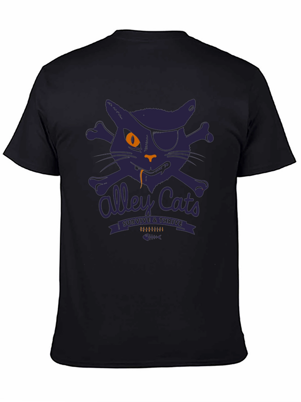Alley Cats Survive & Thrive T-Shirt - Pirate Cat