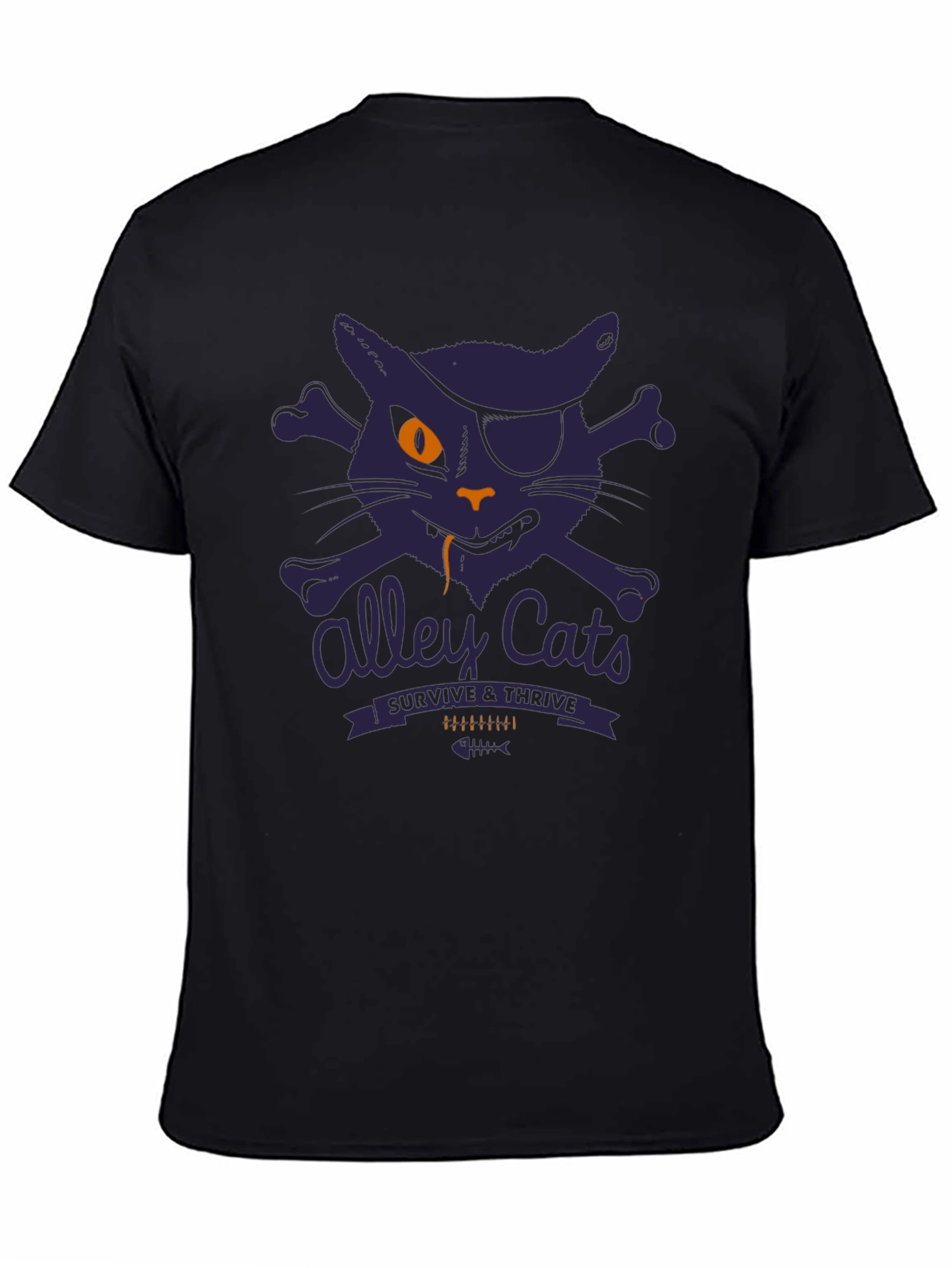 Alley Cats Survive & Thrive T-Shirt - Pirate Cat