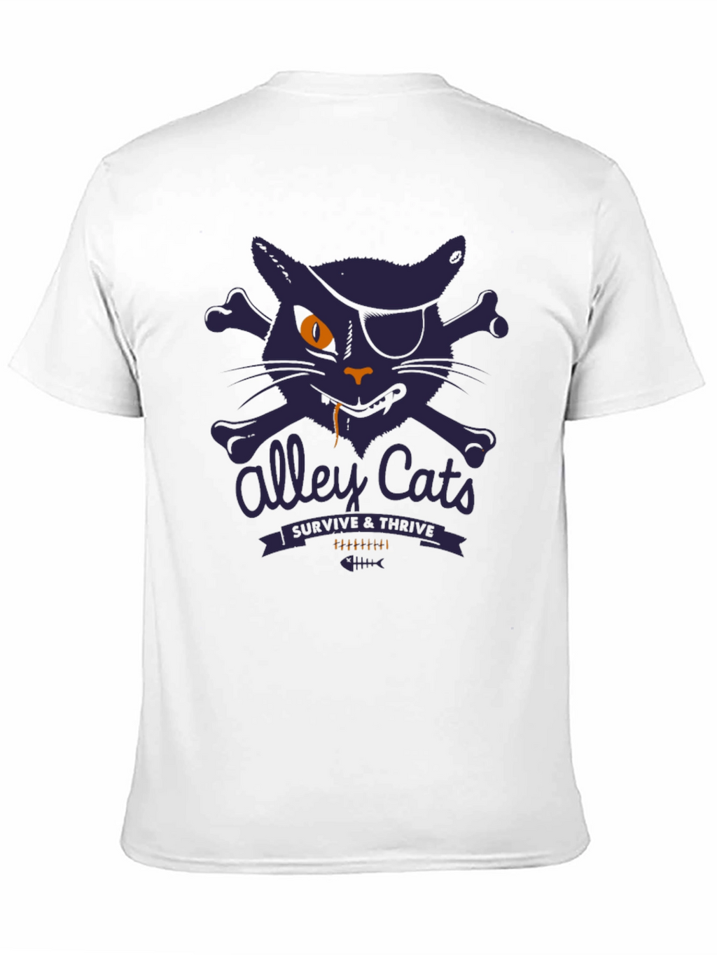 Alley Cats Survive & Thrive T-Shirt - Pirate Cat
