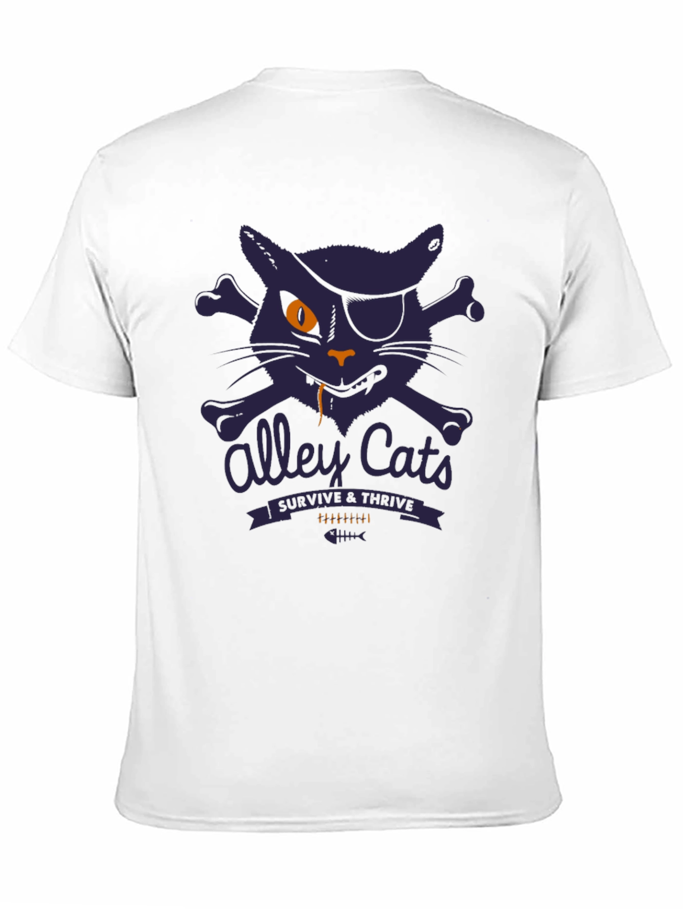 Alley Cats Survive & Thrive T-Shirt - Pirate Cat