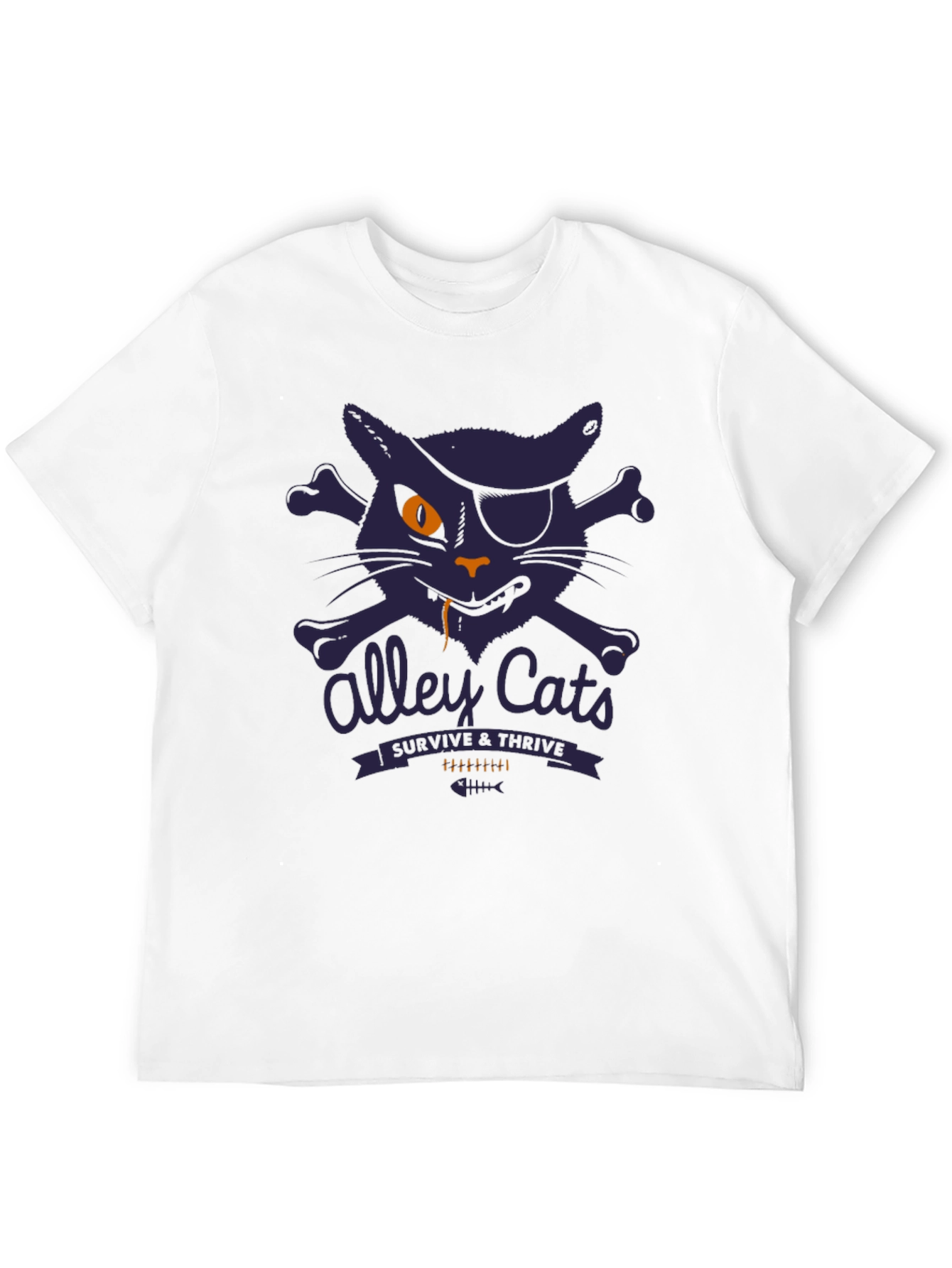 Alley Cats Survive & Thrive T-Shirt - Pirate Cat