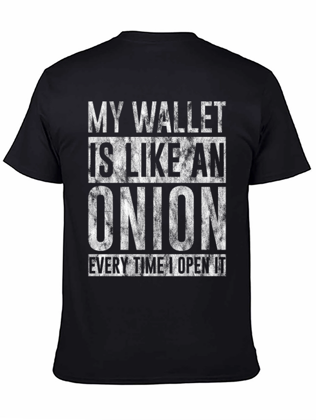 Onion Wallet Humor T-Shirt - Funny Mens Tee
