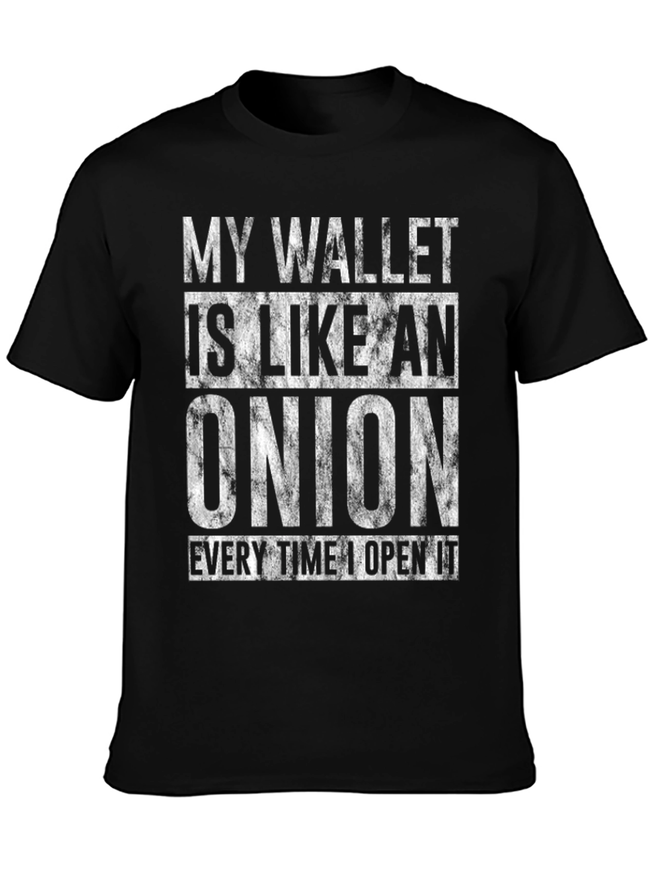 Onion Wallet Humor T-Shirt - Funny Mens Tee