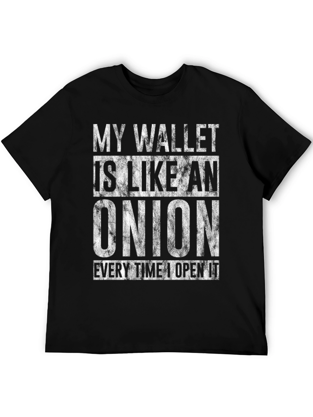 Onion Wallet Humor T-Shirt - Funny Mens Tee