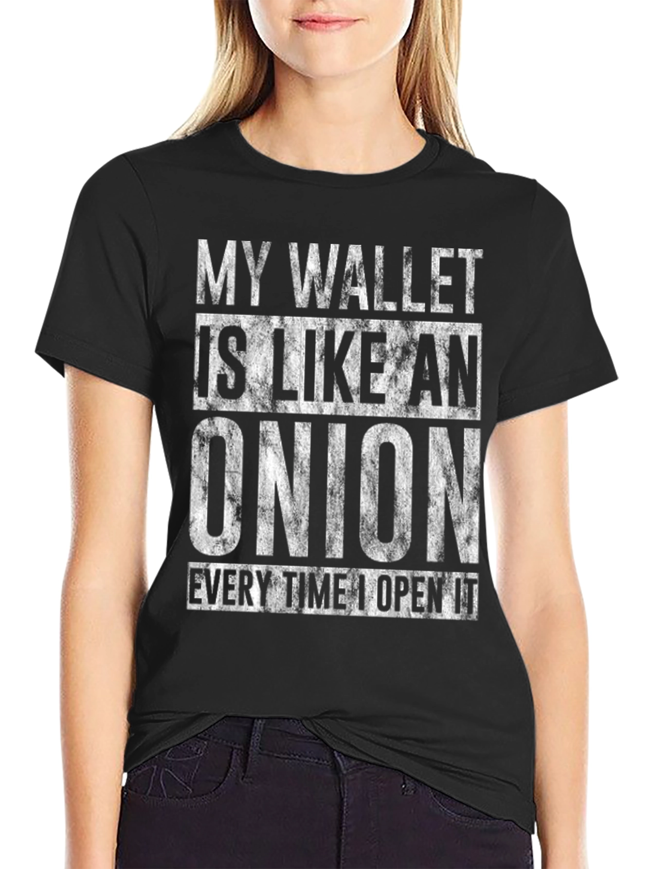 Onion Wallet Humor T-Shirt - Funny Mens Tee