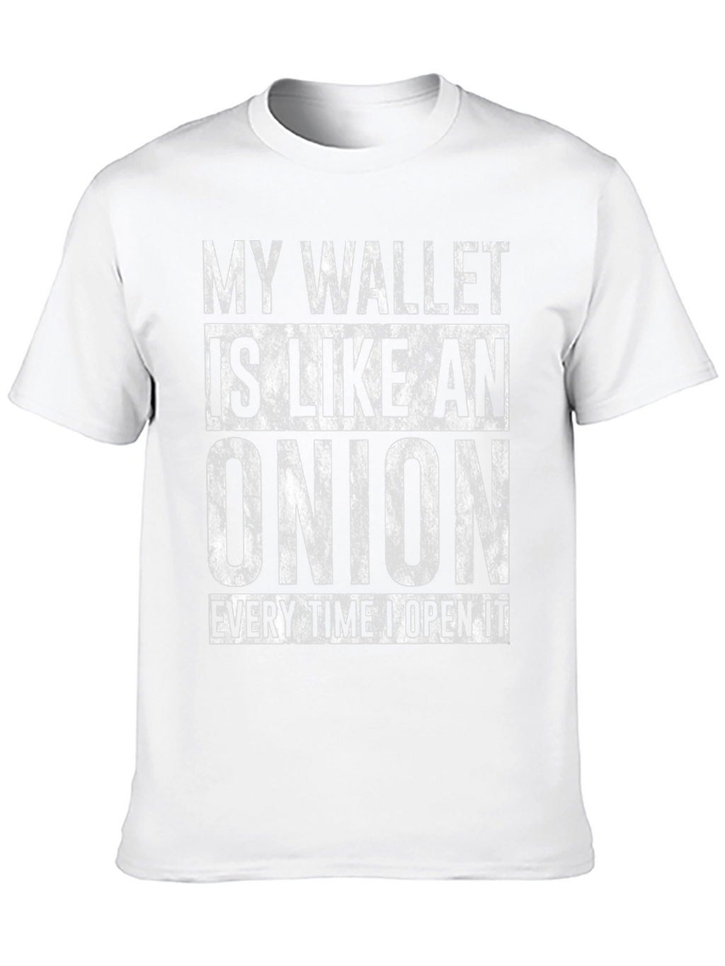 Onion Wallet Humor T-Shirt - Funny Mens Tee