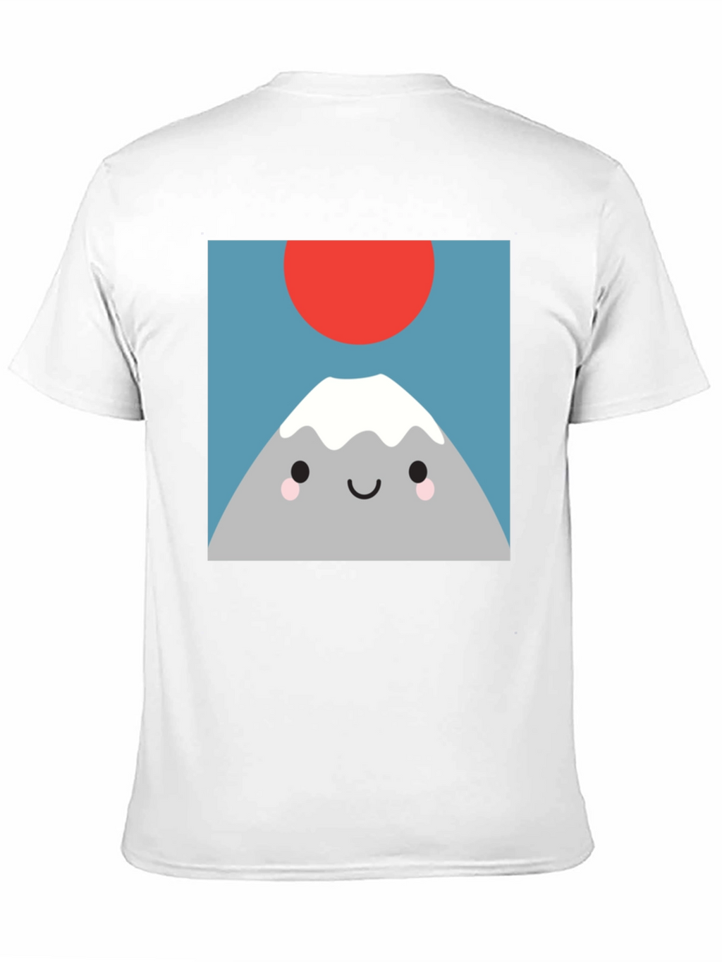 Cute Mountain Graphic Tee - Soft Black T-Shirt