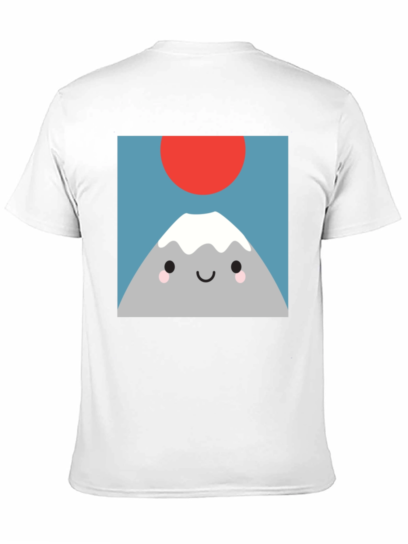 Cute Mountain Graphic Tee - Soft Black T-Shirt