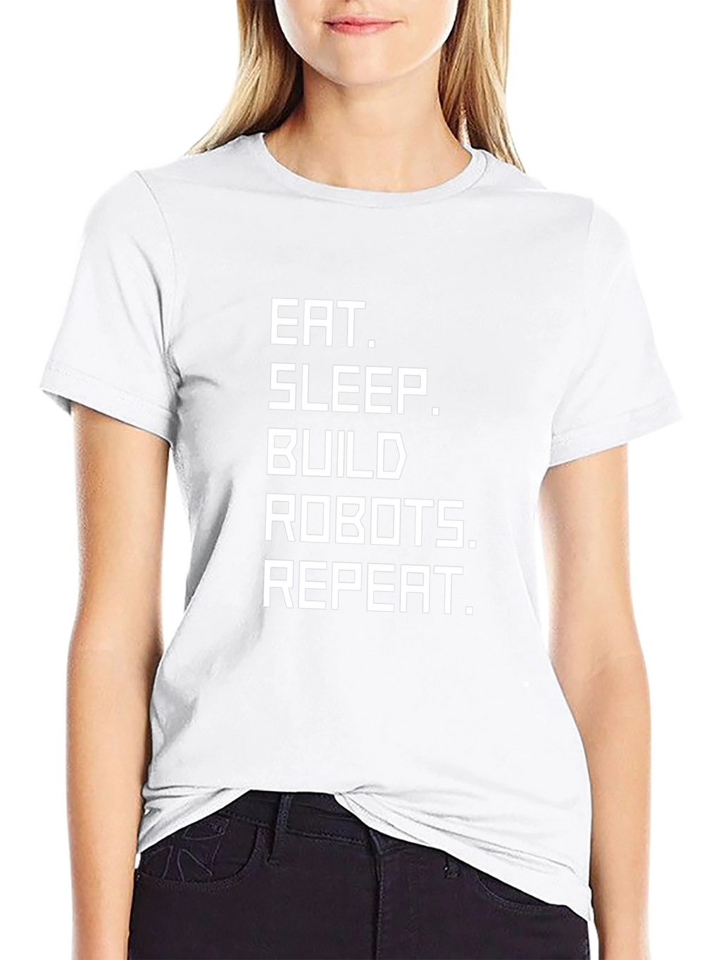 Eat Sleep Build Robots Repeat T-Shirt - Black